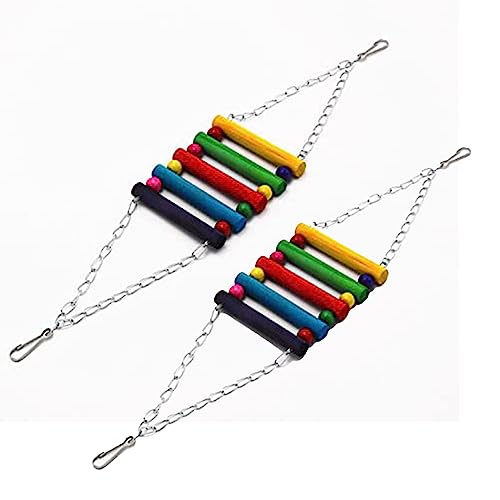 WildbirdCare 1Pcs Pet Bird Parrot Parakeet Budgie Cockatiel Cage Hammock Swing Toy Hanging Toy(Pack Of 2)