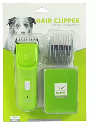 SRIPET Pets Rechargeable Pet Grooming Clipper Blade Case Professional Large Storage Automatic Inhaling Hair Clipper,Long-Time Endurance Low Noise Hair Grooming for Small-Large Dogs & Cats(Green)