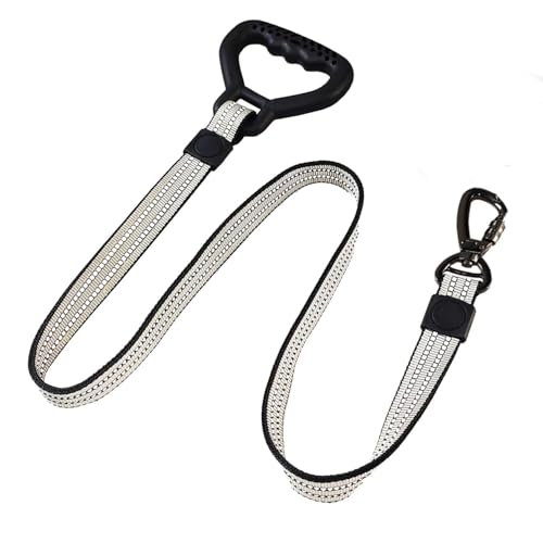 Emily Pets Dog Leash with Comfortable Padded Handle and Highly Reflective Rope Pet Leashes for Puppy, Small and Large Dogs Grey