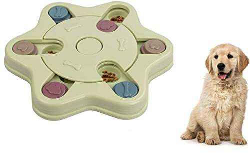 Emily Pets Dog Puzzle Toy, Interactive Dog Game Slow Feed Toy, Non-Slip Feeder for Puppy Training Playing, Slow Feeder, Improve Pet IQ, Specially Designed for Training (Green)