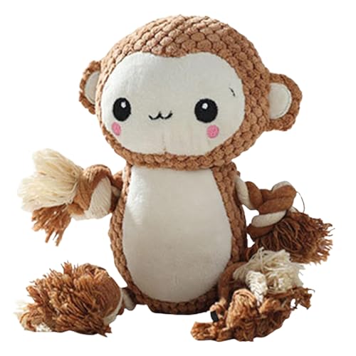 cature Care by Nature Dog Toys,Dog Plush Toys Pet Squeaky Toys Stuffed Dog Toys With Interactive,Chewing Teeth Cleaning For Puppy,Small,Middle,Large Dogs(Monkey)