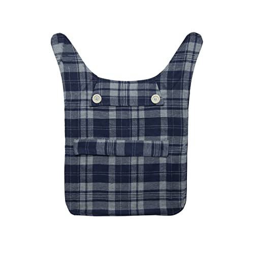 Lulala Dog Plaid Print Cotton Jacket(10Inch,Grey and White)