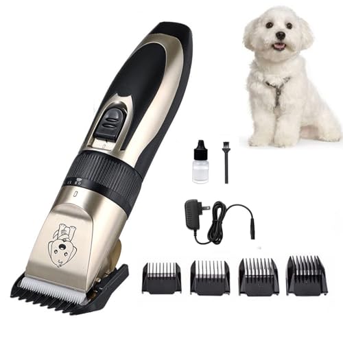 Cature Care by Nature Pet Clipper, Low Noise, Electric Quiet, Rechargeable, Cordless, Pet Hair Thick Coats Clipper Trimmer Set, Suitable for Dogs and Cats