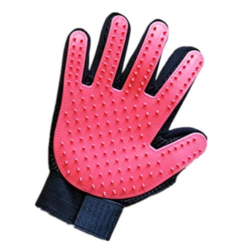 Emily Pets Grooming and Deshedding Brush Hair Massager Groomer Glove for Dogs and Cats