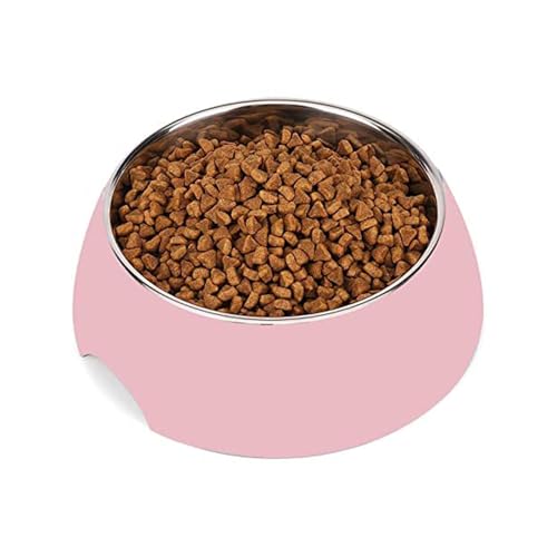 SRIPET Dog 2 in 1 Bowl | Melamine Bowl| Anti Skid Bowls for Dogs and Cats | Food Grade (Water & Food Bowl) Pink