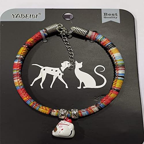 cature Care by Nature Adjustable Cat Collar Necklace With Bell For Kitten Puppy(Orange)