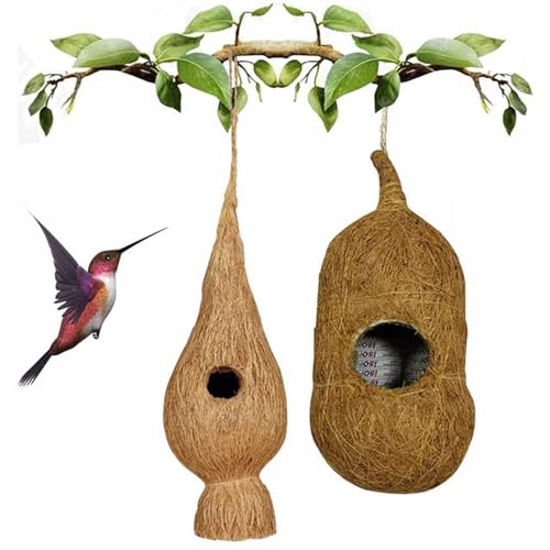 WildBird Care Bird Hanging Jute Cage Swing Toys Set, Perches, Parrot Hammock Wooden Cage Stands for Small Parakeets, Cockatiels, Conures, Love Birds, Finches and Other Small Animals (Pack of 2)