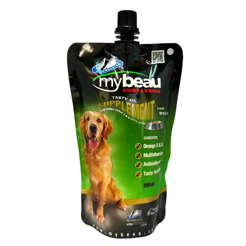 Palamountains My Beau for Dogs – Omega 3 & 6, Essential Vitamins – Enhances Skin, Coat, Immunity, Digestion & Reduces Fur Balls – High Absorption & Palatable Formula (300, Grams)
