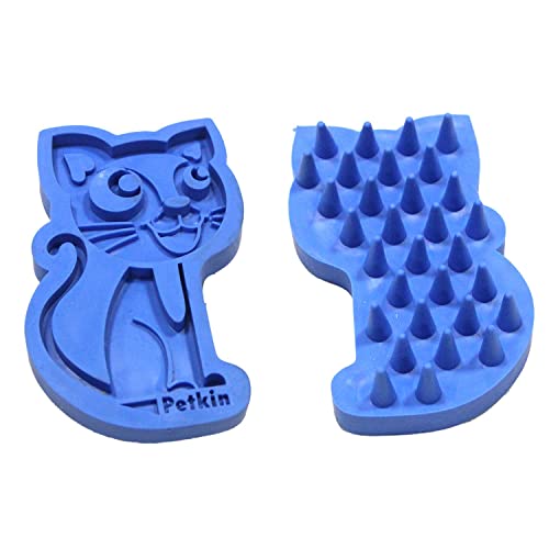 SRIPET Dog Brush & Cat Brush, Soft Silicone Dog Grooming Brush, Pet Bath & Massage Brush for Cats and Dogs with Short or Long Hair, Cat Slicker Shedding Hair Brush for All Pet Sizes(Color:Blue)