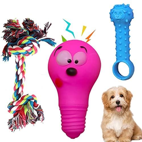 cature Care by Nature Chew Toys for Small Dogs and Dog Toys for Puppies, Safe & Non-Toxic,Includes Rope Toys, Plush Squeaky Toy, Ball and Tug of War Toy (Pack of 3, Color May Vary)