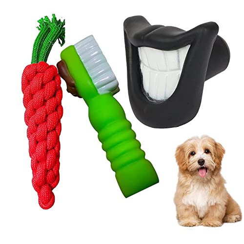 Emily Pets Chew Toys for Small Dogs and Dog Toys for Puppies,Rope Toys, Plush Squeaky Toy (Pack of 3, Color May Vary)
