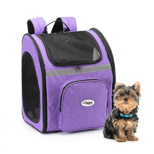 Emily Pets Expandable Pet Carrier Backpack for Dogs and Cats, Airline Approved Travel Bag with Breathable Mesh, Foldable Portable Pet Backpack