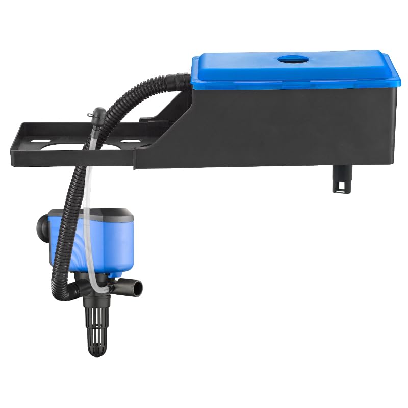 Cature Care by Nature Aquarium Top Filter for Fresh and Salt Water Fish Tank - Top Filter with Sponge Media TF-008 (Power : 15W | Output : 800L/H | Suitable for 40-50cm ft Tank)
