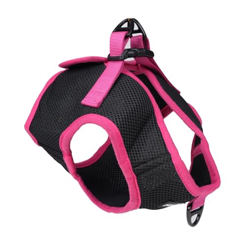 Emily Pets Step-in Air Dog or Cat Harness All-Weather Mesh Step-in Waist Harness for Small and Medium Dogs and Cats (Black, M)