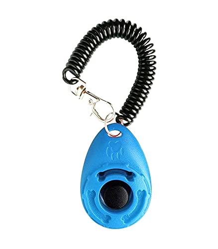 Emily Pets Dog Training Clicker with Wrist Strap Durable Lightweight Easy to Use, Pet Training Clicker for Cats Puppy Birds Horses. Perfect for Behavioral Orange Pack of 1