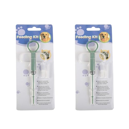 Emily Pets Medicine Feeding Kit Syringe for Cats and Dogs (Pack of 2)