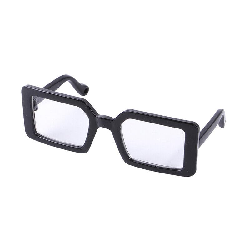Emily Pets Glasses Puppy Outfits Dog Sunglasses Plastic Portable Puppy Eyeglasses Cat Dog Puppy Funny Eyeglasses Eye- Wear Cosplay Photos Props Accessories Black Small Dog Costume (Black)