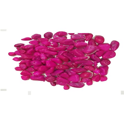 Cature Care by Nature Decorative Rocks, Mini Pebbles Aquarium Stones, Bonsai Gritty Rocks for Succulent Cactus, Top Dressing, Garden & Plants, Fish Tank, Landscaping, Home Décor (4.9kg)(Pink)
