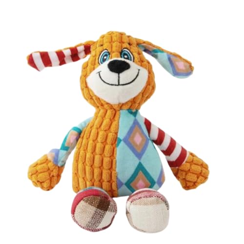 cature Care by Nature Dog Plush Toys Cat Dog Educational Toys Cute Animal Anti-Bite Interactive Squeaky Pet Dog Teeth Cleaning Chew Toys-Rabbit