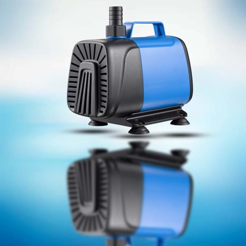 XINXIU Submersible Water Pump (2000L/H, 40W), Anti-Dry Protection Aquarium Fountain Amphibious Pump with 6.56ft High Lift for Fish Tank, Pond, Aquarium, Statuary, Hydroponics Water Pump