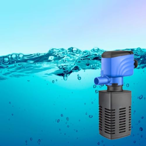 Cature Care by Nature Fish Tank Filter - Silent Internal Aquarium Filter for Clean Water, Air Pump, and Waves - Biochemical Filtration for Healthy Fish and Turtles (15W-800L/H)