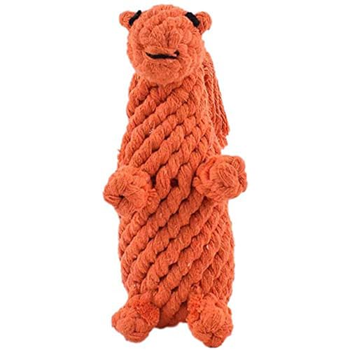 emily pets Pet Dog Cat Rope Toy for Aggressive Chewers Biting Rope Chew Rope Cartoon Animals Toy for Small Medium Large Dog