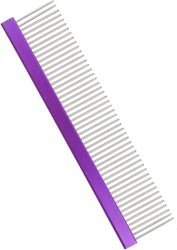 Emily Pets Cats Hair Comb Dog Grooming Comb Hair Remover Deshedding Comb for Dog Pet Skin Massage Brushes Hair Removal Tool (Purple)