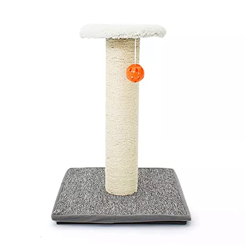 Emily Pets Tall Cat Scratching Post Premium Basics Kitten Scratcher Sisal Scratch Posts Trees with Hanging Ball for Indoor Cats