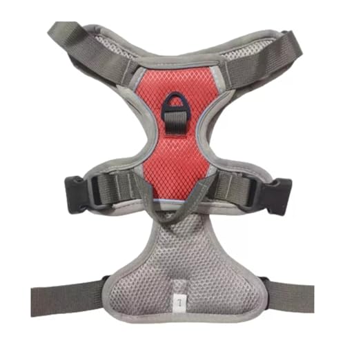 Emily Pets Dog Harness, No-Pull Pet Harness with 2 Leash Clips, Adjustable Soft Padded Dog Vest, Easy Control Handle for Large Dogs (Red, XL)