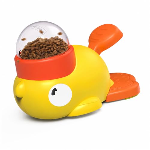 Emily Pets Interactive Fish-Shaped Treat Dispensing Toy for Dogs & Puppies | Slow Feeder Food Puzzle Toy | IQ Training, Mental Stimulation & Fun Reward Toy