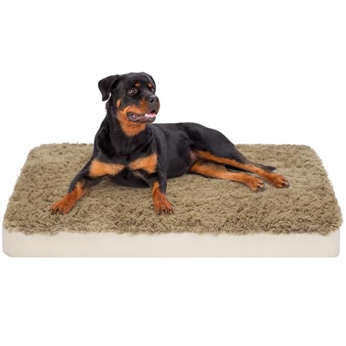emily pets Inflatable Dog Bed for Medium Dogs | Waterproof Air Mattress Crate Bed with Removable Washable Cover | Portable Foldable Pet Bed for Travel & Camping with Air Pump (Medium)