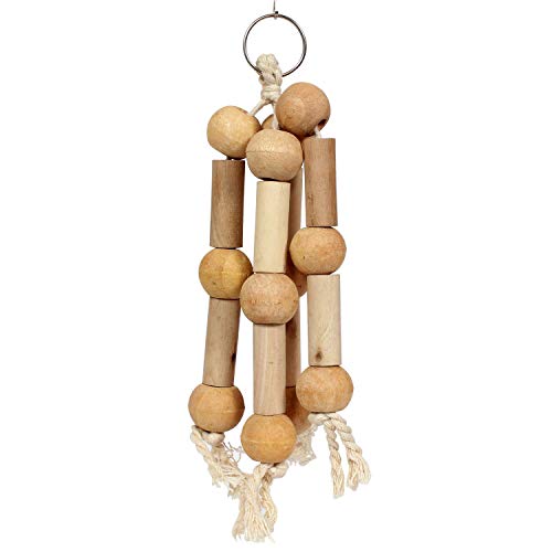 Emily Pets Bird Swing Toys, Chew Toys with Hanging Beeds Cage Toys for Small Parakeets, Cockatiels, Conures, Finches, Budgie, Macaws, Parrots, Love Birds