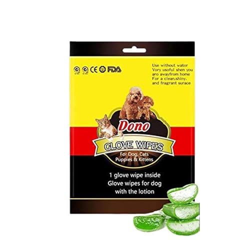 Dono Glove Wipes for Dogs and Cats, Pack of 12 pcs