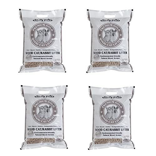 Emily Pets Pine Wood Cat Litter for Cats and Rabbit (18Kg)