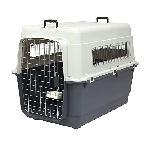Emily Pets Ultra Vari Kennel, Heavy-Duty Dog Travel Crate, No-Tool Assembly, 27.5" Long, 20-25 lb, (Black Grey, L/70cm)