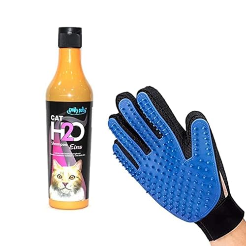 SRIPET Cat Shampoo (Zwei), Anti-Dandruff, Itch Relief, Moisturizing and Nourishing Hair, Shiny Body Wash, Suitable for All Cats Kitten & Rabbit, Comes with Free Glove Offer