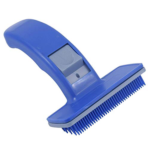 Dog Cat Grooming Automatic Pet Trimmer Comb (Blue, Medium)