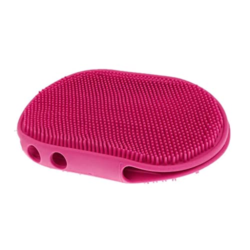 Dog Grooming Brush | Pet Shower & Bath Supplies for Cats & Dogs | Dog Bath Brush for Dog Grooming | Long & Short Hair Dog Scrubber for Bath (Pink)