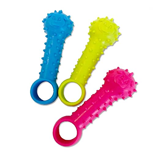 SRIPET Pets Rubber Chew Toy Combo,Playing Chewing Interactive Toy for Puppy & Dog Toys (Color May Vary, Pack of 3)