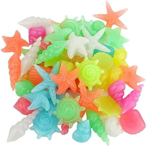cature Care by Nature Fish Tank With Aquarium Décor Luminous Stones Decorative Stones With Fluorescent Fish Tank Ornaments Accessory Aquarium Décor(100G)(Multi Color)