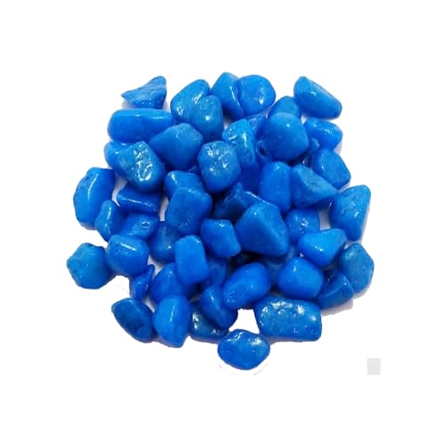 Cature Care by Nature Decorative Rocks, Mini Pebbles Aquarium Stones, Bonsai Gritty Rocks for Succulent Cactus, Top Dressing, Garden & Plants, Fish Tank, Landscaping, Home Décor (9.9kg)(Blue)