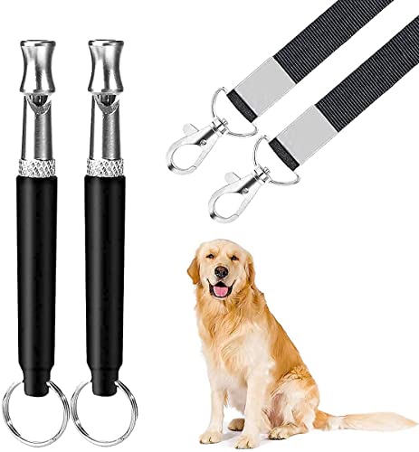 Emily Pets Dog Clickers with Wrist Bands, Colorful and Effective Training Tools Dogs Training kit for Puppy or Cat (Pack of 2, Whistle)