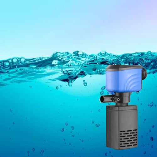 XINXIU Fish Tank Filter - Silent Internal Aquarium Filter for Clean Water, Air Pump, and Waves - Biochemical Filtration for Healthy Fish and Turtles (20W-1500L/H)