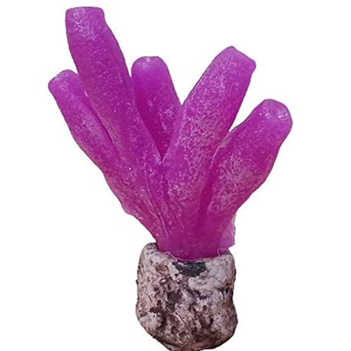 emily pets Artificial Glowing Effect Decorative Aquarium Decoration Ornament for Fish Tank Aquarium (Purple)
