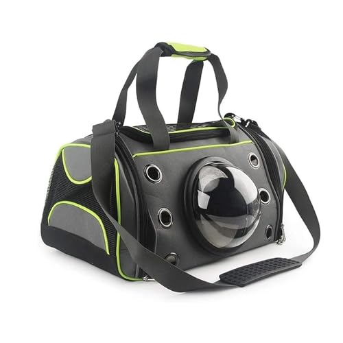 Emily Pets Pet Dogs Cat Shoulder Bag Travel Cat Dog Carrying Bag Pet Carrier Bag Soft Breathable Small Pet Handbag Cat Backpack(Green)