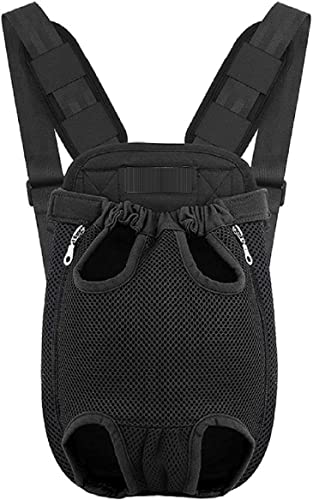 Emily Pets Pet Carrier Backpack, Adjustable Pet Front Cat Dog Carrier Backpack Travel Bag, Legs Out, Easy-Fit for Traveling Hiking Camping (Size XL)