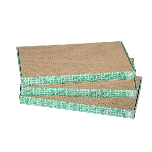 Kitty City XL Wide Corrugate Scratchers, 3 Piece(Longer Lasting Cardboard)