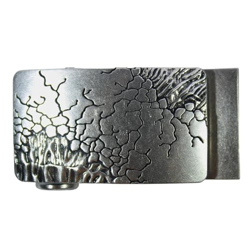 Lulala Vintage Hawk Tree Print Belt Buckle (Silver)