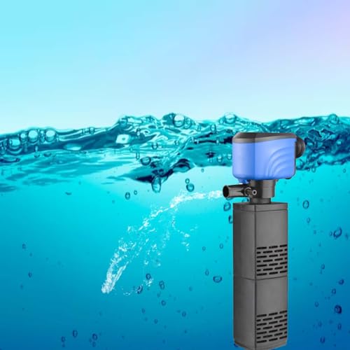 Cature Care by Nature Fish Tank Filter - Silent Internal Aquarium Filter for Clean Water, Air Pump, and Waves - Biochemical Filtration for Healthy Fish and Turtles (25W-1700L/H)