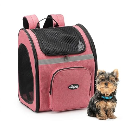 Emily Pets Expandable Pet Carrier Backpack for Dogs and Cats, Airline Approved Travel Bag with Breathable Mesh, Foldable Portable Pet Backpack
